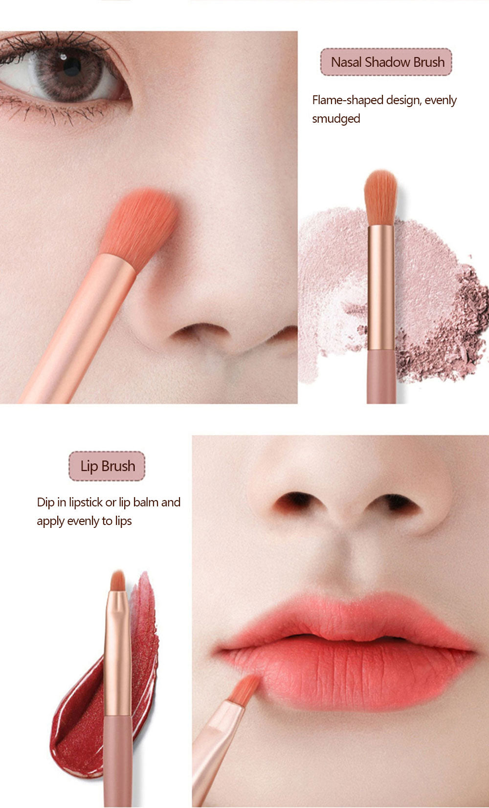 8 Pcs Makeup Brush Set