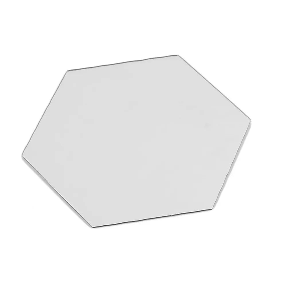Hexagon Mirror Wall Stickers – Acrylic Decorative Wall Mirror (12-Piece Set)