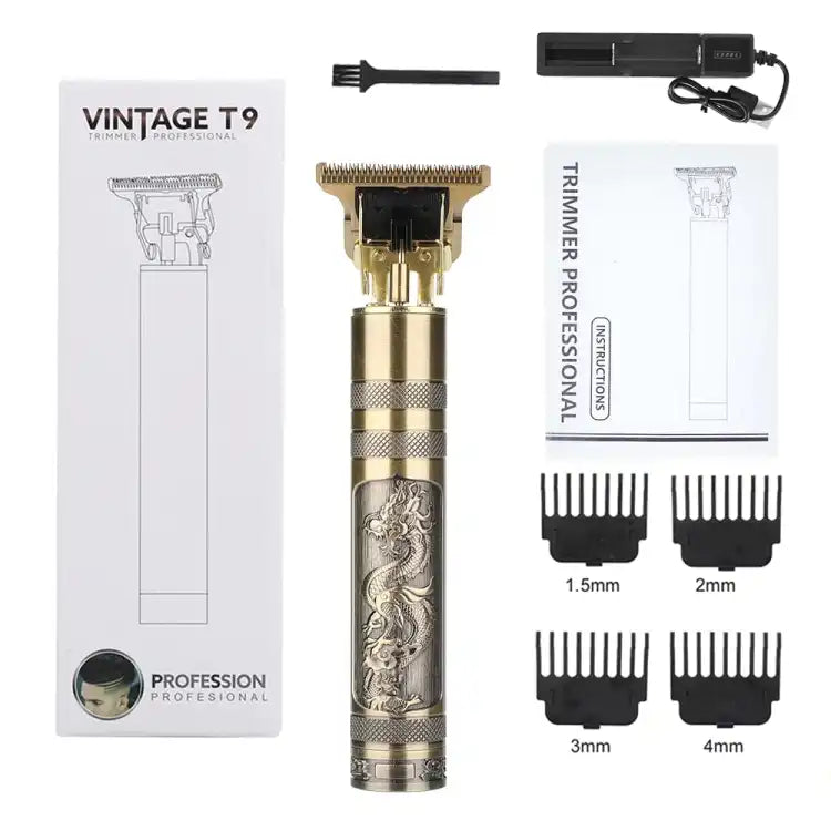 Vintage T9 Men’s Hair Trimmer – Professional Cordless Clipper
