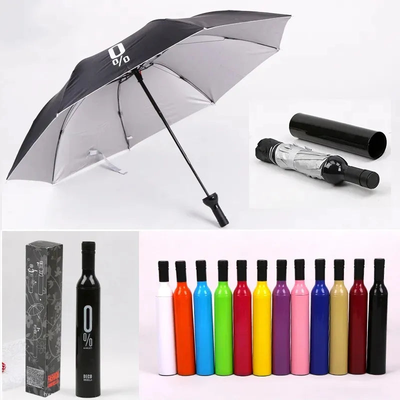 Bottle-Style Folding Umbrella – Compact & Portable