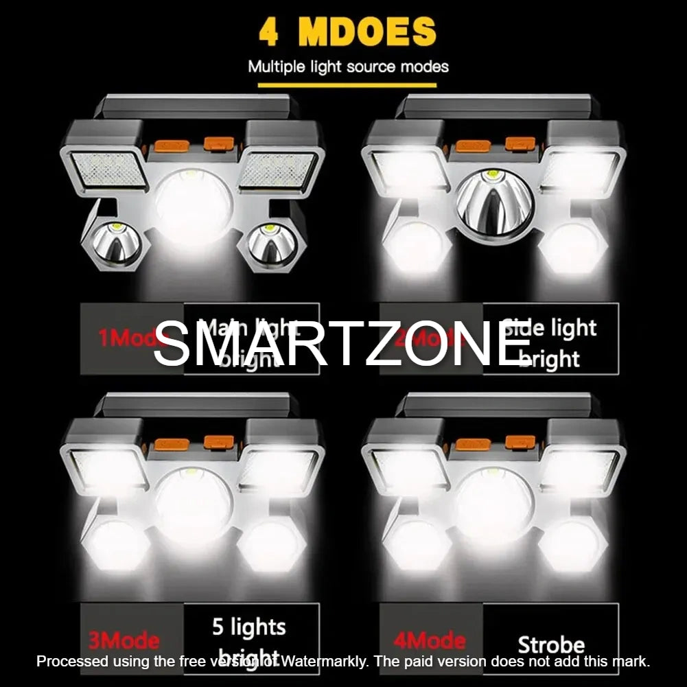 5 Led Rechargeable Headlamp