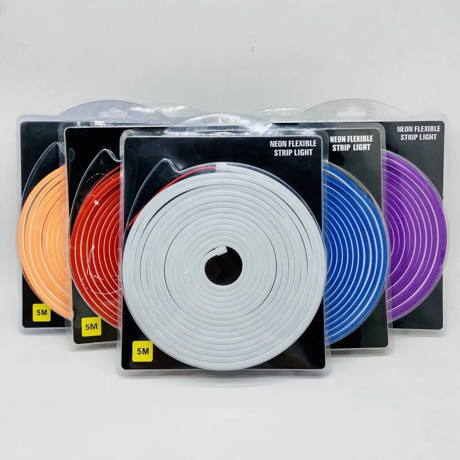 12V DC Neon Strip Light (5m) – Flexible LED Decor Light