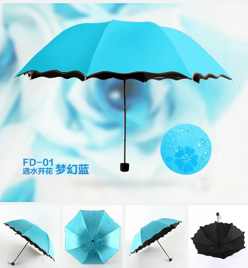 Magic Color-Changing Umbrella – Waterproof Rain Umbrella