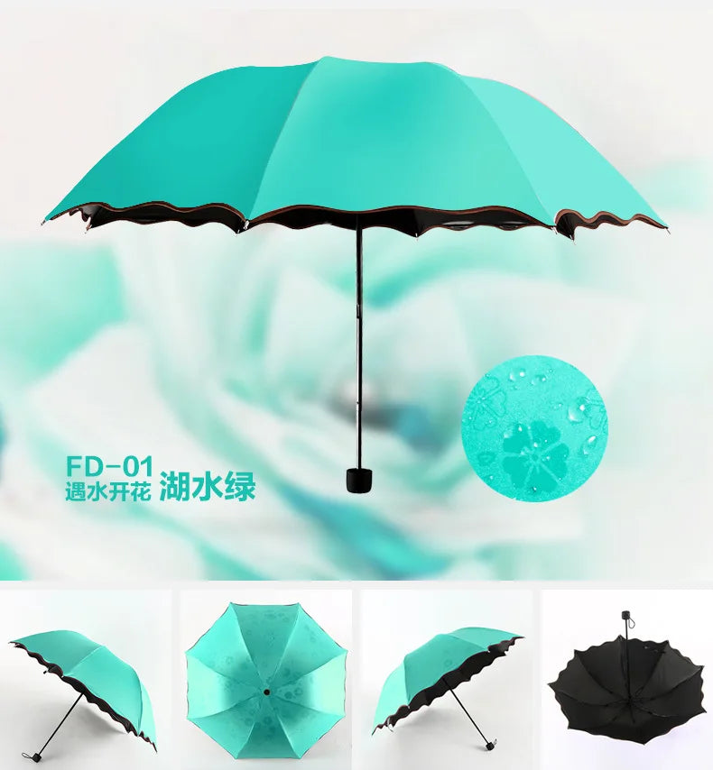 Magic Color-Changing Umbrella – Waterproof Rain Umbrella