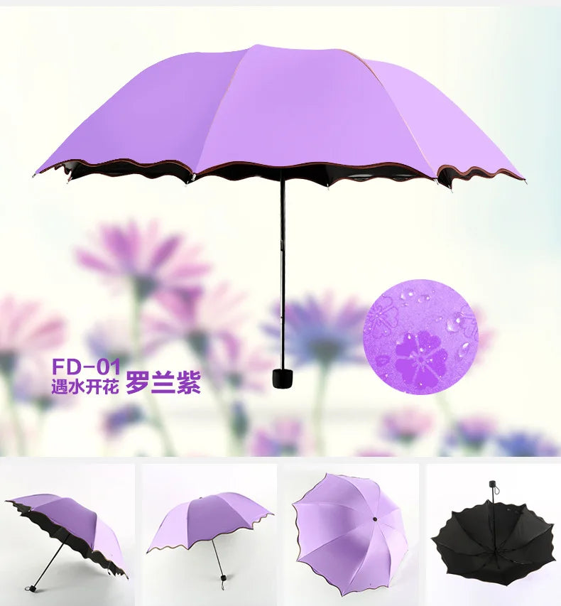 Magic Color-Changing Umbrella – Waterproof Rain Umbrella