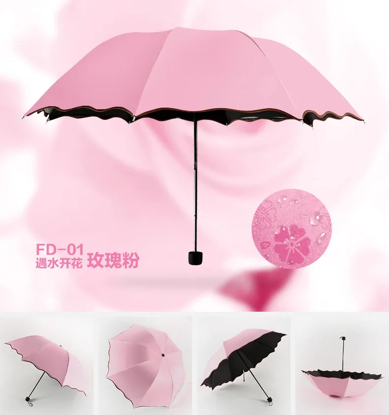 Magic Color-Changing Umbrella – Waterproof Rain Umbrella