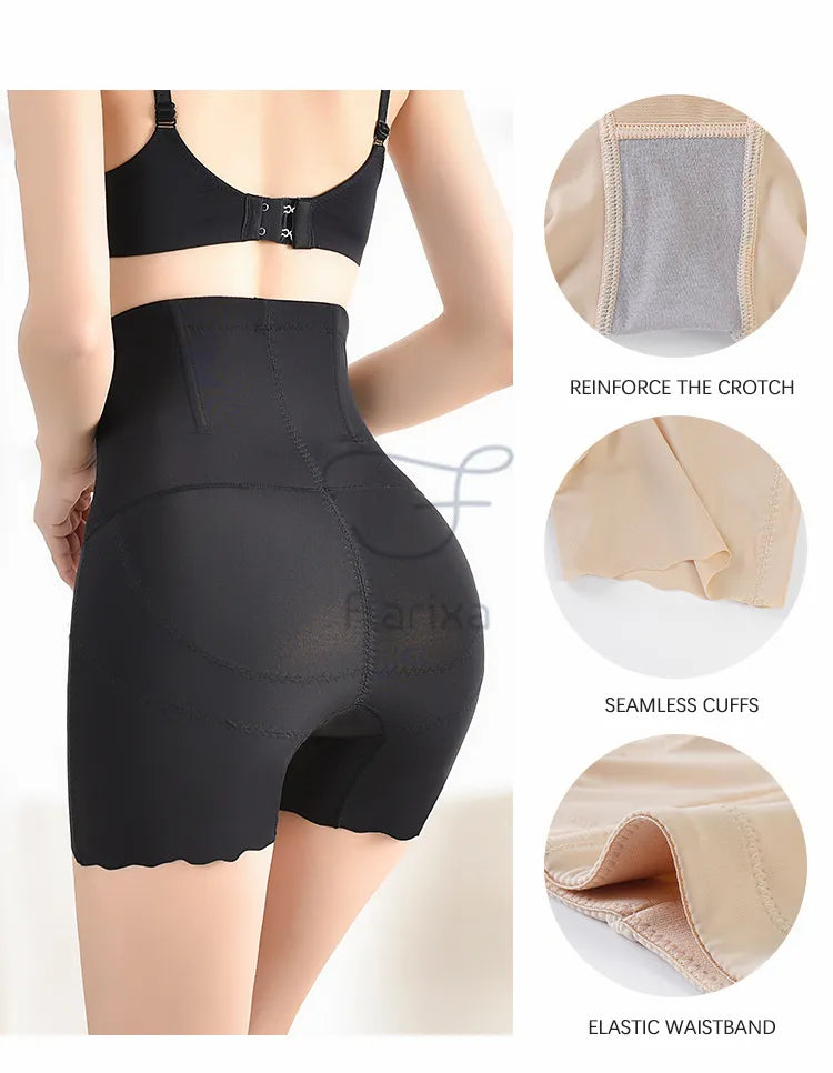 Flarixa™ 3-in-1 Safety Shorts Shaper – Tummy Control & Hip Lifter