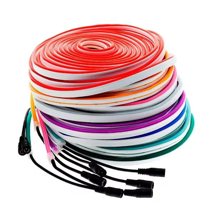 12V DC Neon Strip Light (5m) – Flexible LED Decor Light