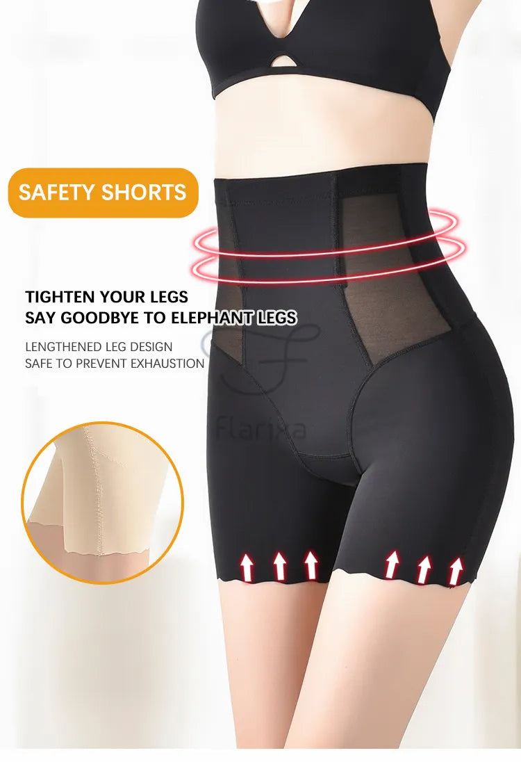 Flarixa™ 3-in-1 Safety Shorts Shaper – Tummy Control & Hip Lifter