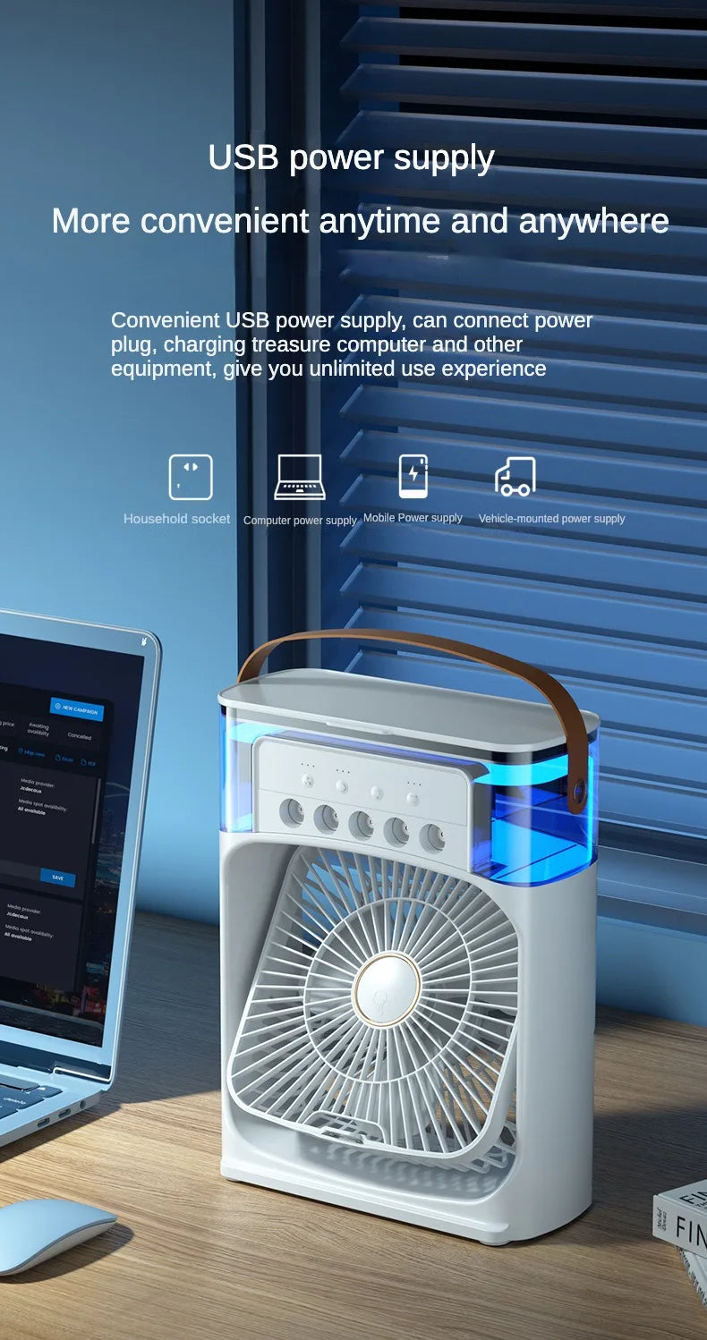 3-in-1 Multifunction Air Cooler – Portable Personal Cooling