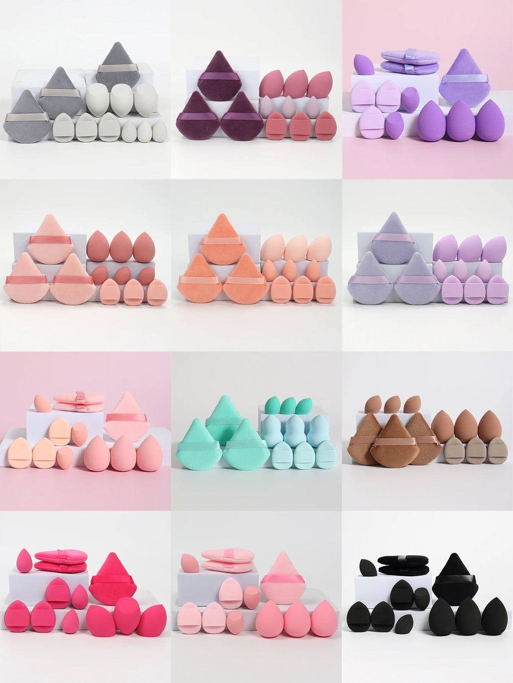 12-Piece Makeup Sponge Set – Flawless Blending & Application