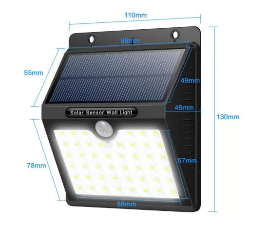 30 LED Solar Wall Light – Outdoor Waterproof Lamp