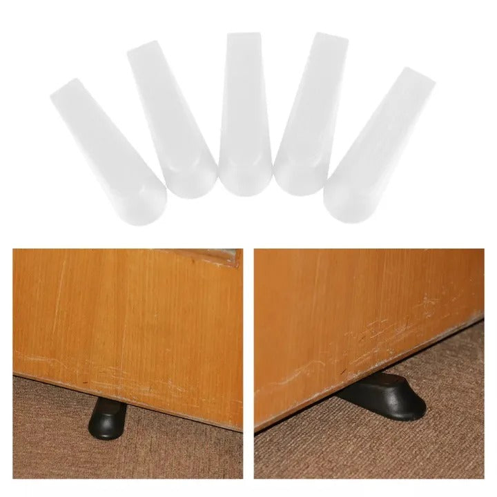 4-Piece Heavy-Duty Door Stopper Set – Non-Slip & Noise Reduction