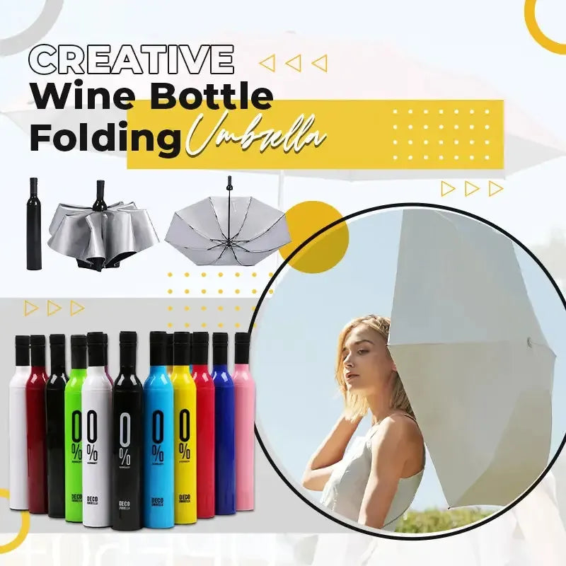 Bottle-Style Folding Umbrella – Compact & Portable