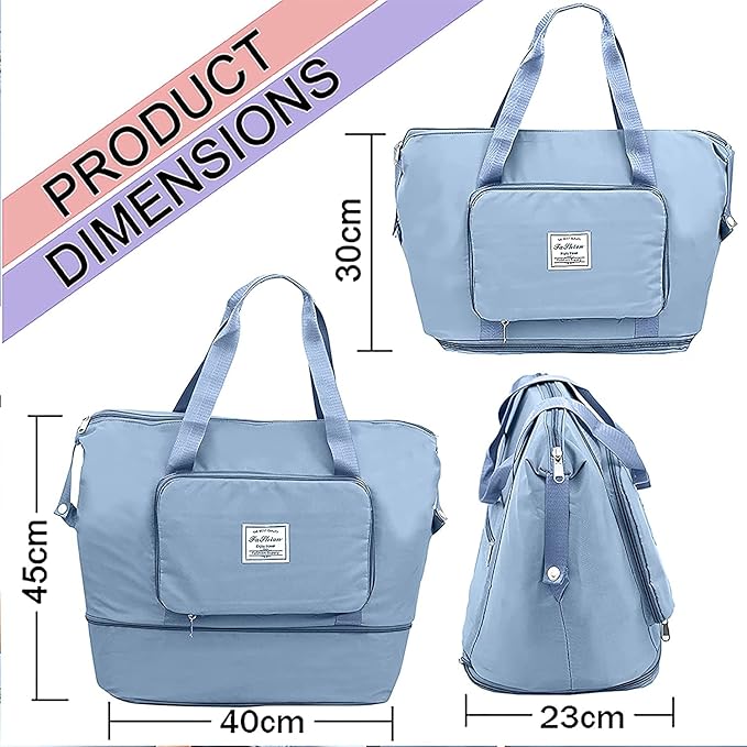 Large Capacity Travel & Gym Bag – Waterproof Multi-Purpose Duffel