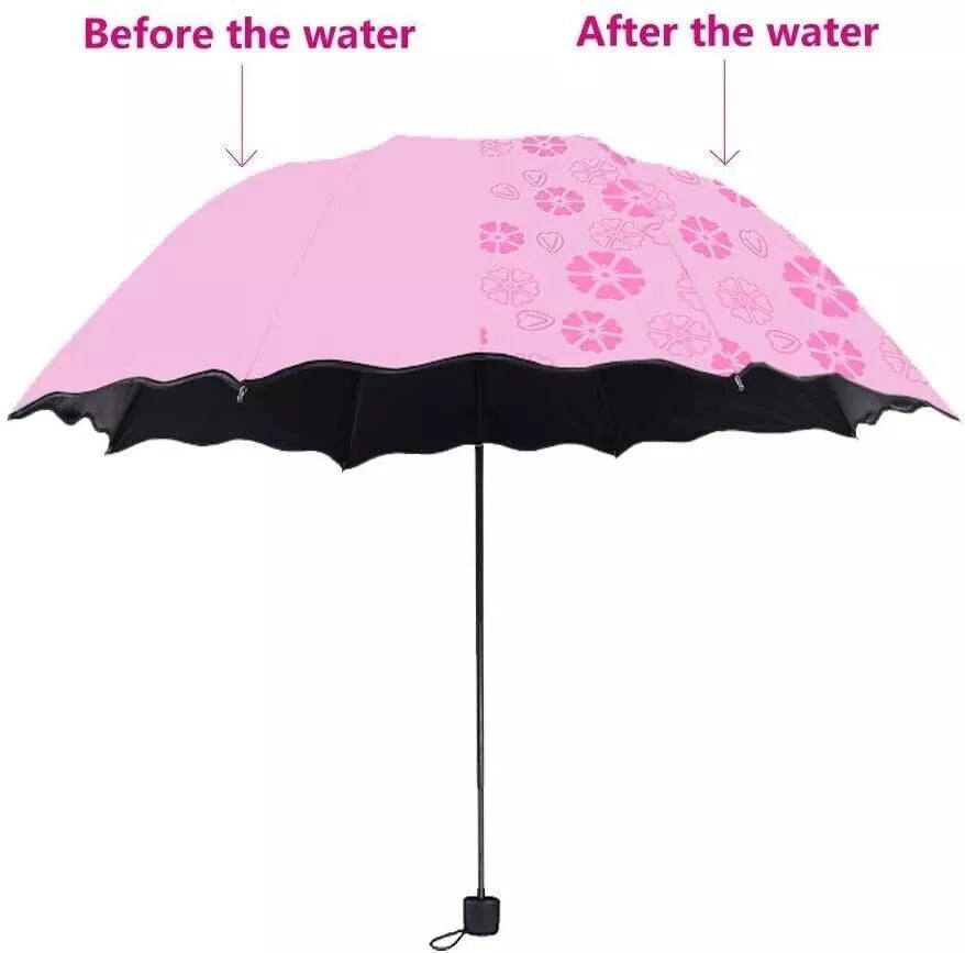 Magic Color-Changing Umbrella – Waterproof Rain Umbrella