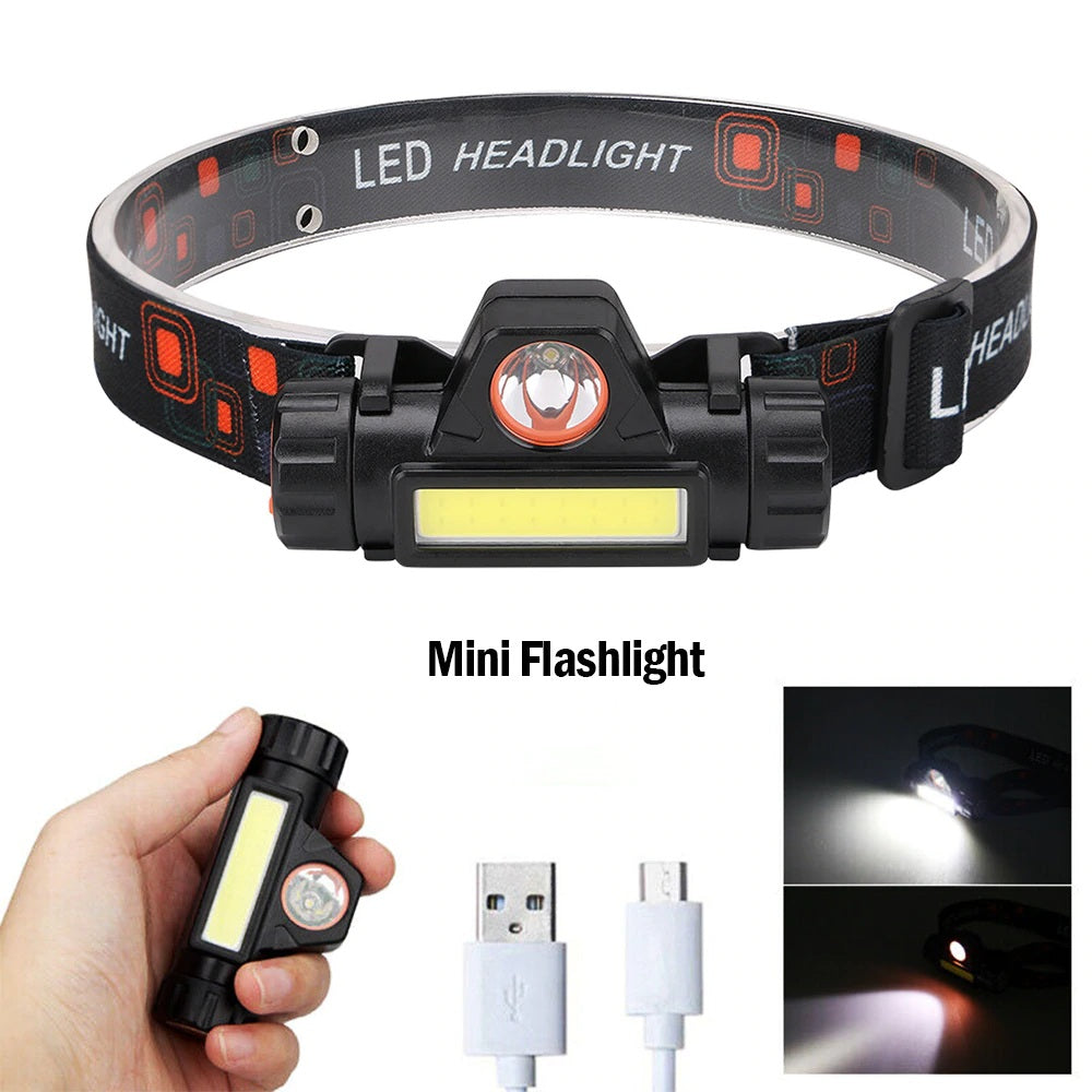 Rechargeable LED Headlamp Torch (Model 2054) – Super Bright & Waterproof