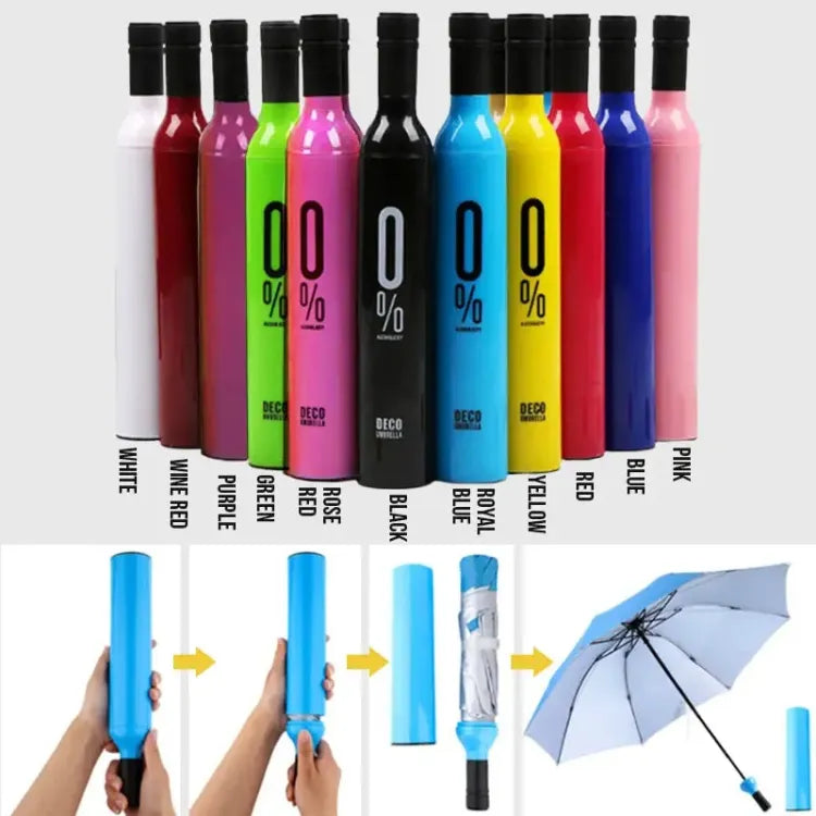 Bottle-Style Folding Umbrella – Compact & Portable