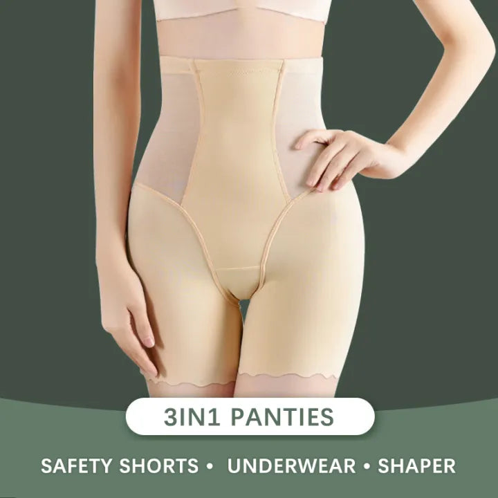 Flarixa™ 3-in-1 Safety Shorts Shaper – Tummy Control & Hip Lifter