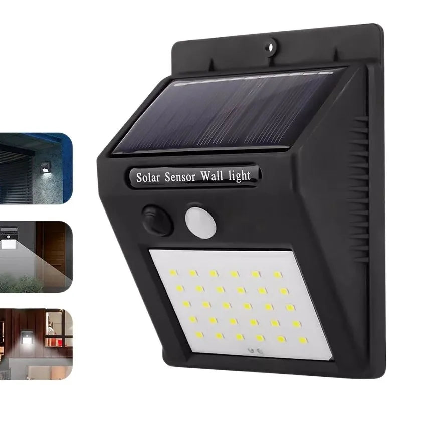 30 LED Solar Wall Light – Outdoor Waterproof Lamp